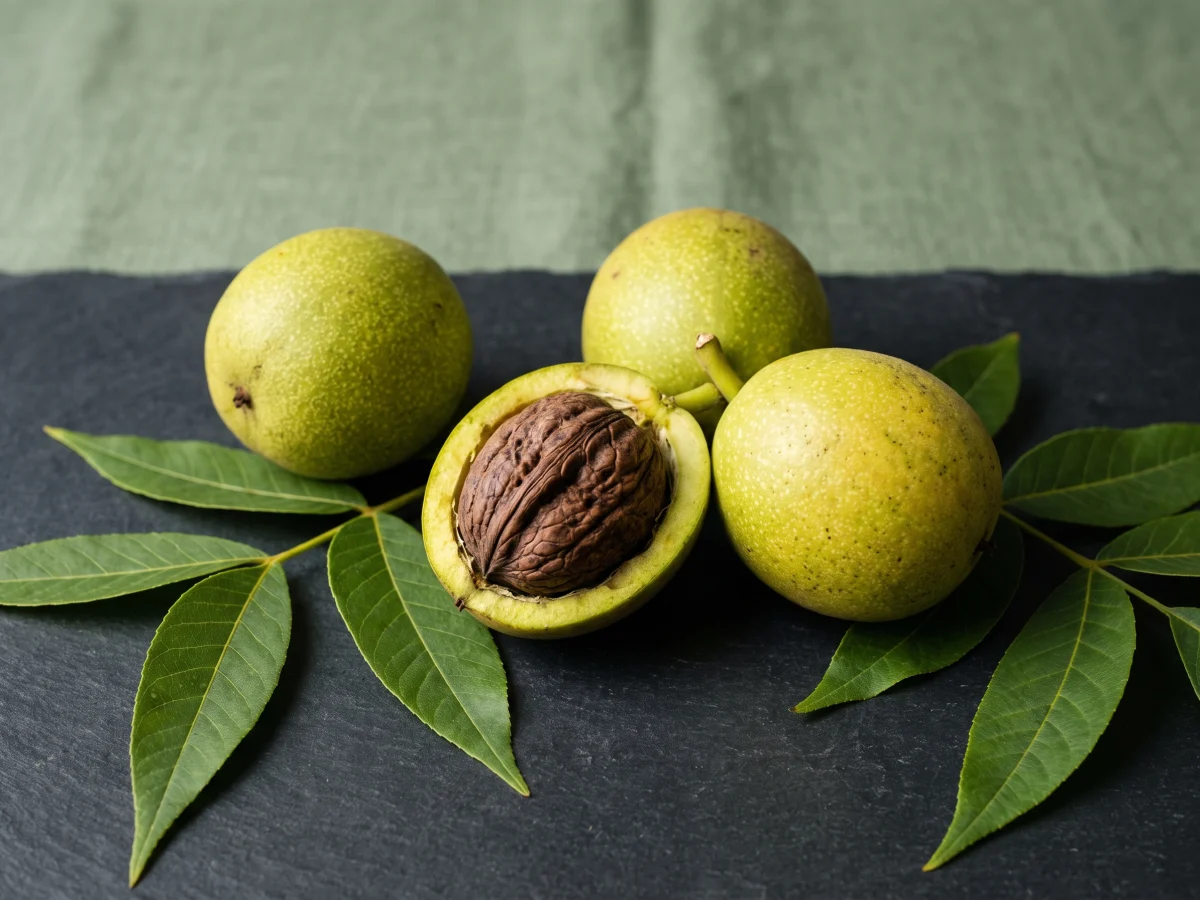 Botanical illustration of Black Walnut