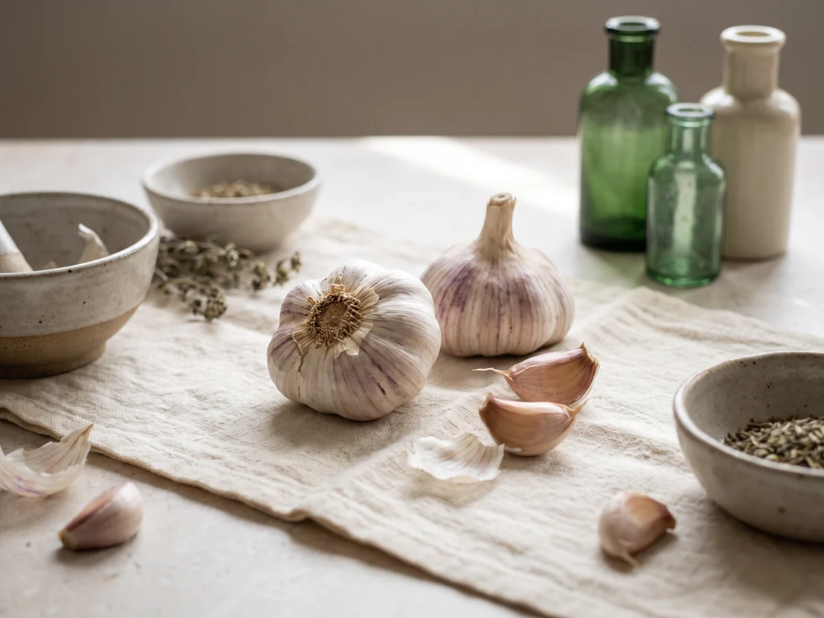 Botanical illustration of Garlic