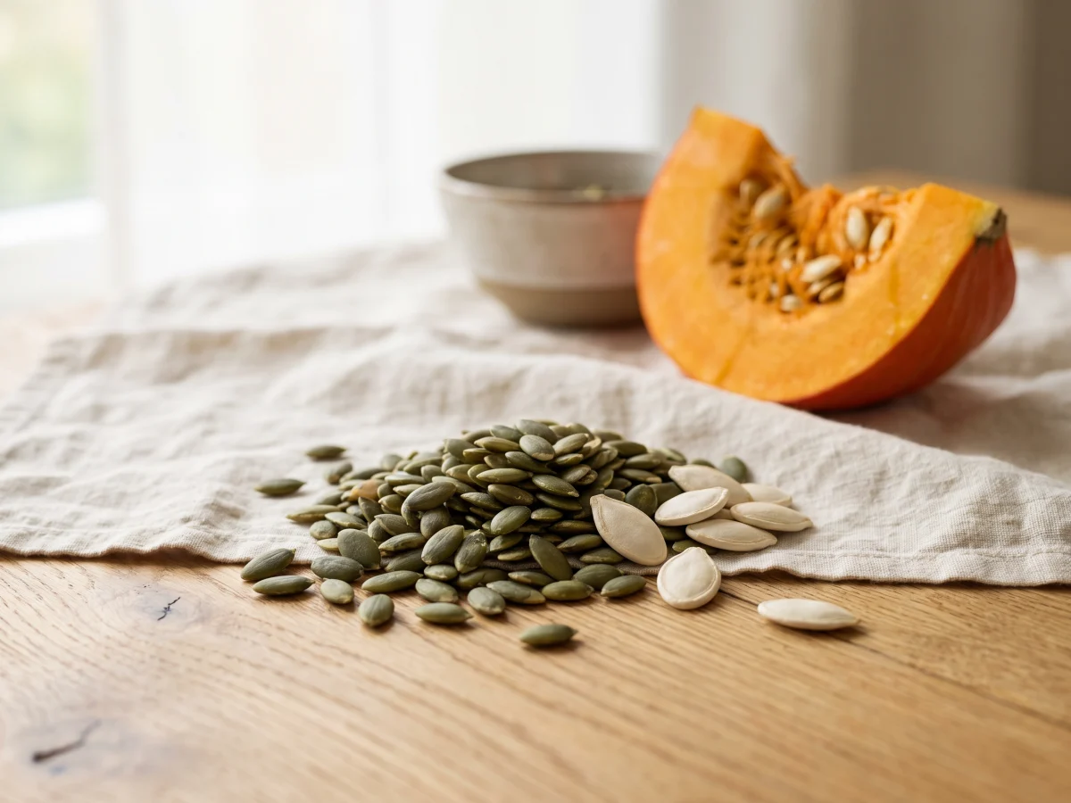 Botanical illustration of Pumpkin Seed