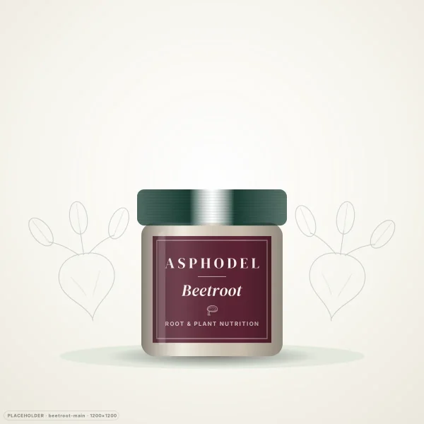 ASPHODEL Beetroot, beetroot supplement, front of package